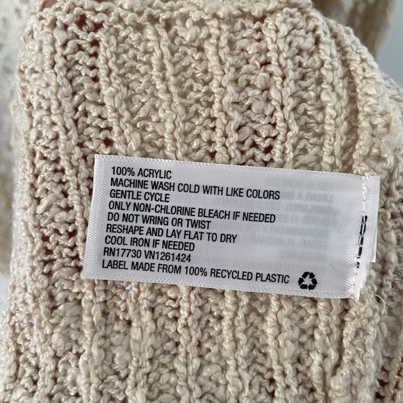 Oatmeal Loose-knit Cardigan - Picture 7 of 11